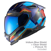 Каска NEXX X.WST3 FLUENCE BLUE RED