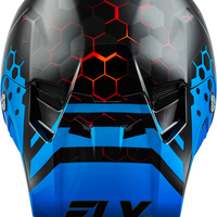 Мотокрос каска FLY RACING Formula CC Tektonic - Black/Blue/Red