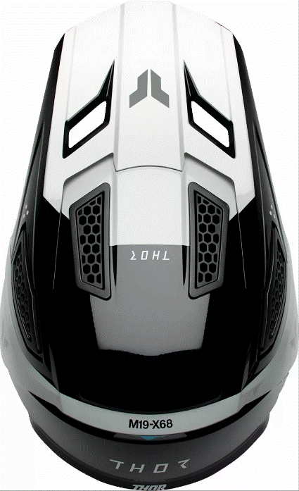 Мотокрос каска THOR FLEET STORM BLACK/WHITE