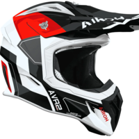 Мотокрос каска AIROH AVIATOR ACE 2 SHIELD RED GLOSS