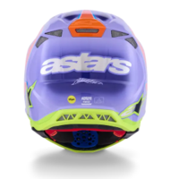 Мотокрос каска ALPINESTARS S-M10 JETT PURPLE/PINK