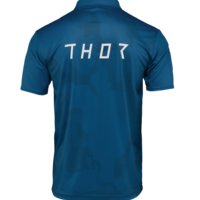 Мото тениска THOR POLO CORPO STORM BLUE