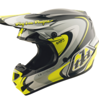 Mотокрос каска TROY LEE DESIGNS GP Pro Crossover - Grey/Yellow
