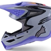 Детска мотокрос каска ALPINESTARS SM3 JETTSON GRAY/PUR/BLK