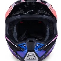 Мотокрос каска ALPINESTARS SM7 FUSE BLU/PU/PINK