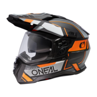 Ендуро каска D-SRS SQUARE V.24 BLACK/GRAY/ORANGE