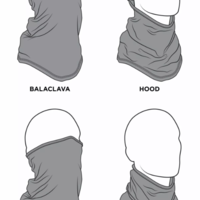 Боне ZANheadgear SPORTFLEX BK/WH SKL