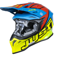 Mотокрос каска Just1 J-39 Thruster Fluo Yellow/Red/Blue