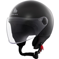 КАСКА ЗА СКУТЕР MT STREET S SOLID A1 GLOSS BLACK