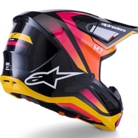 Мотокрос каска ALPINESTARS SM7 RISE BLK/YL/PINK
