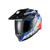 Адвенчър каска NEXX Y.TRAVL PRIMAL BLUE RED