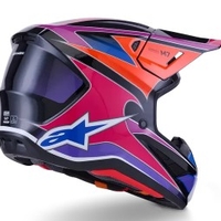 Мотокрос каска ALPINESTARS SM7 FUSE BLU/PU/PINK