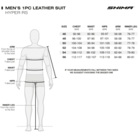 Кожен екип SHIMA HYPER-RS BLACK/RED