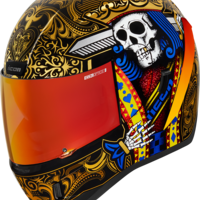 Каска ICON  AIRFORM SUICIDE KING GOLD