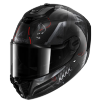 Каска SHARK SPARTAN RS CARBON XBOT BLACK/RED/SILVER