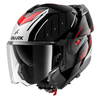 Модуларна каска SHARK OXO RYDGER Black/Silver/Red