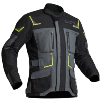 Текстилно мото яке Lindstrands Myrvik Grey/Black/Yellow