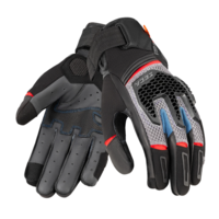Текстилни ръкавици SECA GRAVEL GREY/BLUE/RED