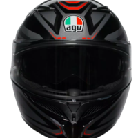 КАСКА  AGV K3 E2206 - SYTH BLACK/RED