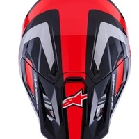 Мотокрос каска ALPINESTARS SM7 RISE BLK/RD/SILV