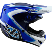 Детска мотокрос каска TROY LEE DESIGNS GP Shutter - Blue/White