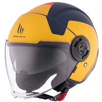 КАСКА ЗА СКУТЕР MT VIALE S SV BETA D3 MATT BLACK/YELLOW