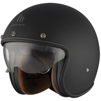 Каска за скутер MT LE MANS 2 S SV SOLID A1 MATT BLACK