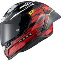 Каска NEXX X.R3R X.R3R GLITCH RACER RED WHITE