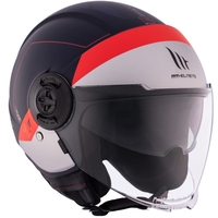 КАСКА ЗА СКУТЕР MT VIALE S SV 68 UNIT D7 MATT BLUE/WHITE/RED