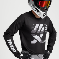 Мотокрос джърси THOR LAUNCHMODE BRAVE BLACK