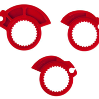 Ръкохватки RACETECH R20 Lock On Grips Half Waffle BETA 20 (Red)