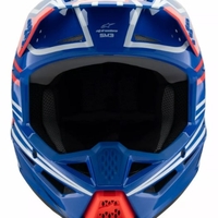 Детска мотокрос каска ALPINESTARS SM3 WURX BLUE/RED/WT/BK