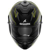 Каска SHARK SPARTAN GT PRO TORYAN BLACK/GRAY/YELLOW FLUO MATT