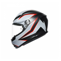 КАСКА AGV K-6 S FLASH MATT BLACK/GREY/RED