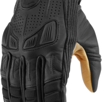 Кожени мото ръкавици ICON 1000 AXYS - BLACK