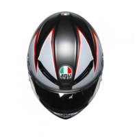 КАСКА AGV K-6 S FLASH MATT BLACK/GREY/RED