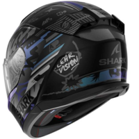 Каска SHARK D-SKWAL 3 STREETRUSH BLACK/BLUE/PURPLE