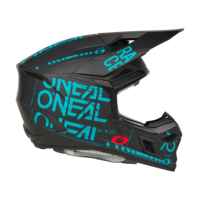Мотокрос каска O'NEAL 3SERIES STATIC BLACK/TEAL V.25