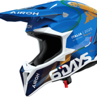 Мотокрос каска AIROH WRAAAP 6 DAYS ITALY 2025
