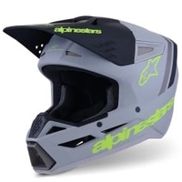 Мотокрос каска ALPINESTARS SM3 RADIUM GRAY/BLK/YL