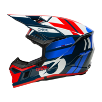 Мотокрос каска O'NEAL 3SERIES RIDE BLUE/WHITE/RED V.26