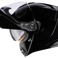Отваряема каска ICON Threshold™ Solid Modular BLACK GLOSS