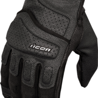 Кожени мото ръкавици ICON SUPERDUTY3 - BLACK