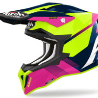 Мотокрос каска AIROH STRYCKER BLAZER BLUE PINK GLOSS