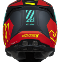 Mотокрос каска Just1 J-22 F Falcon Fluo Red/Yellow/Black
