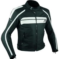 Кожено яке за мотор A-PRO SBK WHITE