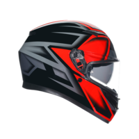 КАСКА  AGV K3 -COMPOUND BLACK/RED