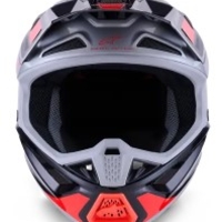 Мотокрос каска ALPINESTARS SM7 RISE BLK/RD/SILV