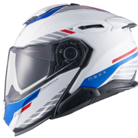 Каска NEXX X.LIFETOUR FLIP UP GLOBE WHITE BLUE