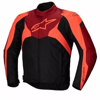 Текстилно яке ALPINESTARS T-JAWS V4 WATERPROOF BLACK/RED FLUO